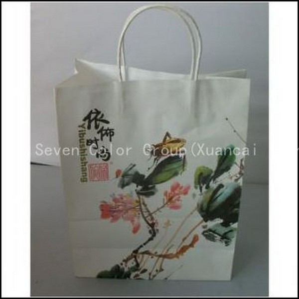 2018 ShinRong Printing Factory Newest Design Kraft Paper Bags 